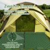 fa73f74a6bfe4669 ZealWe Isomatte Camping Selbstaufblasend 2 Persone Ultraleicht Schlafmatte, Kleines Packmaß mit Fußpresse Pumpe & Kissen, Camping Matratze für Outdoor, Wandern, Zelt