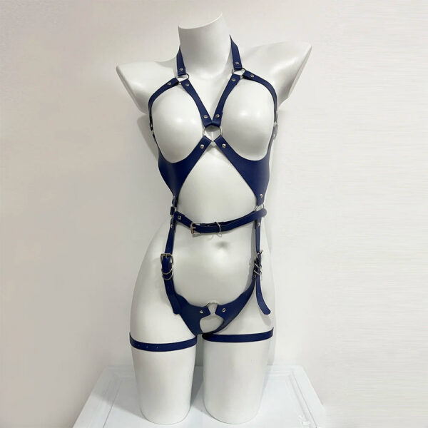 fa798270944752d3 Sexy Body Harness Belt Set Tights Women Bdsm Leather Lingerie Fetish Clothing Underwear Harness Bondage Sex Toy Accessories