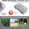 fa80605348fc70c6 Ultra Light Inflatable Camping Pillow - Inflatable Pillow for Camping, Hiking, and Backpacking - Press-to-Inflate Design for Safer and Healthier - Compressed design for Hiking, and Backpacking Travel
