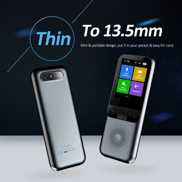 Portable Smart Voice Translator T11 134 Languages Real-time Speech Interactive Offe Translation hine Business Travel