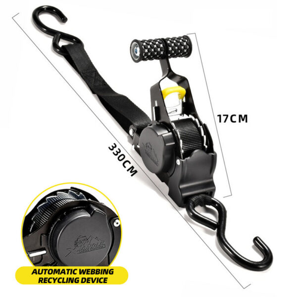 Auto Straps Cargo Tape Retractable Belts Load Lage Tensioner Belt Motorcycles Ratchet Strap For Car