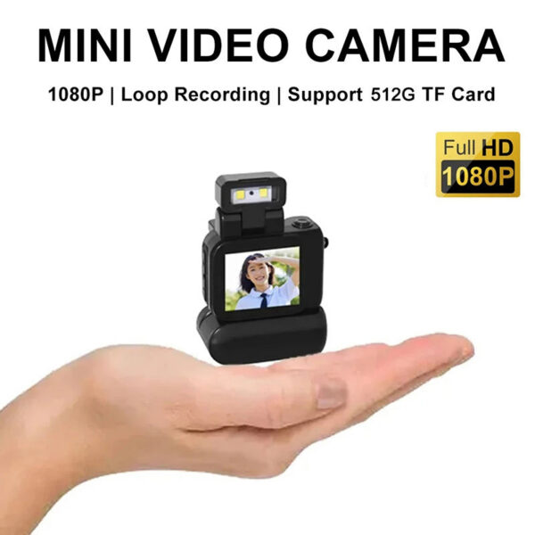 Mini Monoreflexes Style Camera Cmos Flash Lamp And Battery Dock Portable Video Recorder Dv 1080p With Lcd Screen New