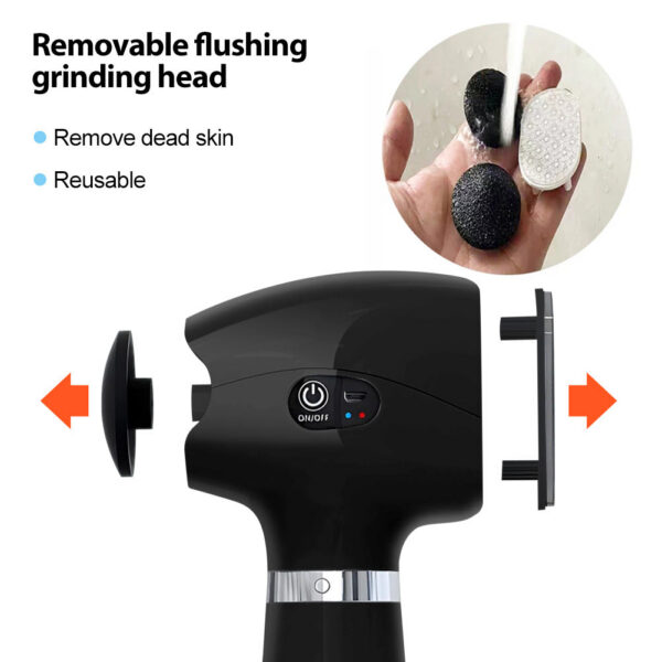 Electric Grinder for Foot Callus Sander Dead Skin Rupture Remover Pedicure with 3 Speeds Rechargeable Feet Heels Grind
