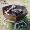faa860dde363141c SmiloDon Camping Brazier Folding Bonfire Portable Firewood Campfire Furnace Outdoor Fire Wood Stove Burner Heater