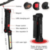 New Portable COB LED Flashlight USB Rechargeable Work Light Magnetic Lanterna Hanging Lamp with Built-in Battery Camping Torch