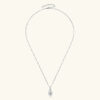 EWYA 2023 Trendy D Color 0.43cttw 4mm Full Moissanite Pendant Necklace for Women Girls S Sier Diamond Neck Chain Necklaces