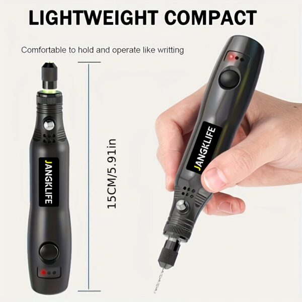 fab4a919ed50ed77 USB Cordless Rotary Tool Kit Woodworking Engraving Pen DIY For Jewelry Metal Glass Mini Wireless Drill