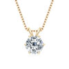 fac4c9e9007af522 IOGOU 1 Carat D Color Diamond Pendant Real Sterling Sier Simulated Engagement Moissanite Necklace Gift