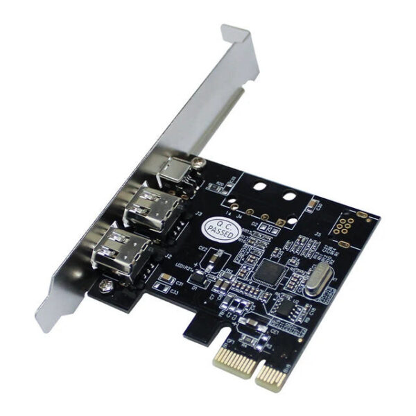 PCI-E 1X 16X 1394 DV Video Capture Card with 6 to 4 Pin Firewire Adapter Desktop Computer 3 Port Accessory