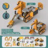 facd468b74c7d8f5 Kids Engineering Vehicle Electric Drill Tool Toys Match Children Educational Assembled Sets Tools For Boys Nut Building Gift