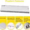 10/12/16 Plates Stove Windscreen, Aluminum Stove Windshield with Drawstring Bag, for Camping, Butane Stoves(10 Plates)