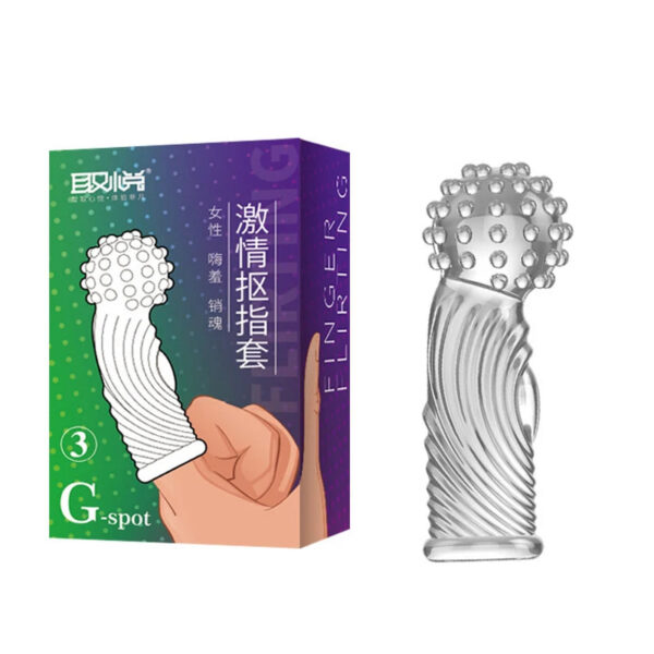fae552afadfdec6c Finger Sleeve condoms G Spot Massage Adult Masturbation Sex Exotic Condom Particles Flirting Women Foreplay Anal Plug Sex Toys