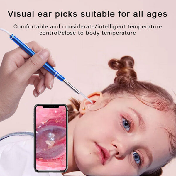 1Set Smart Visual Earpick Endoscope Spoon Cleaner Camera Otoscope Ear Wax Remover Earwax Removal Tool