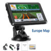 fafb2aff265317e4 5 Inch Car Truck Navigation FM Transmitter GPS Navigator 256MB+8G Free Update Europe Australia North America Map USB TF