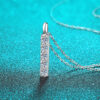 Smyoue D Color 5 Gems Full Moissanite Necklace for Women Man Sparkling Lab Created Diamond Pendant S Sterling Sier GRA