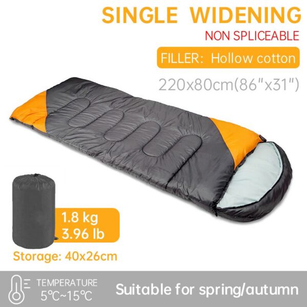 Camping Equipment Sleeping Bag for Outdoor Traveling Hiking Spring Summer Autumn Ultralight Waterproof Envelope Backpacking