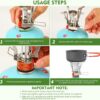 Portable Camping Stove Backpacking Stove, Specialized Camping Stove with Piezo Ignition Stable Support Wind-Resistance, Camp Stove for Camping Hiking&Outdoor Adventure Cooking