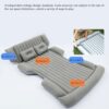 fb1f64b85ed98950 Ejoyous Auto Matratze, Auto Luftmatratze Aufblasbares Flockbett Verdickte SUV Automatratze Luftbett mit 2 Stützpfeilern und Luftpumpe für Rücksitz Kofferraum Unabhängige Luftkammern