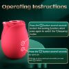Toy Women-Allovü Sucking Clitoral Nipple Stimulator with 18 Modes, G-spot Dildo Vibrator Rose Sucker, Personal Massager for Women Female Couples Adult Sex Games