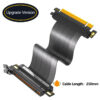 NEW PCI 16X Video Card Extension Shielded Flexible 180° Mounting GPU Express Lossless PCIE 4.0 X16 Riser Cable