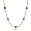 fb2eac5a6d7d1a61 Wong Rain 100% Sterling Sier Flower Lab Sapphire Emerald High Carbon Diamonds Gemstone Tennis Chain Necklace Fine Jewelry