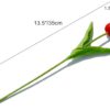 Mandy's 20pcs Red Artificial Tulip Silk Fake Flowers 13.5" for Mother's Day Easter Valentine’s Day Gifts in Bulk Home Kitchen Wedding Decorations