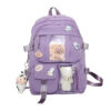 fb3d7102dcfd8c97 Popular Pink Purple Color Girls High School Student Backpack Bags