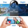 fb3d7f968e1b3c4e 1080P Wireless Video Doorbell Camera WiFi Smart Door Bell Tuya Smart Home Security Motion Detect Night Vision Intercom Doorbell