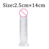 fb45d4ea6a2504b5 7 Size Realistic Dildo Jelly Penis Suction Cup Dildo Big Dick Female Masturbator Clitoral Stimulator Lesbian Sex Toys For Women