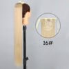 fb4ad2a032eba765 34inches Synthetic Ponytail Hair Extension Clip in Fake Wig Hairpiece Blonde Wrap Around Pigtail Long Smooth Overhead Pony Tail