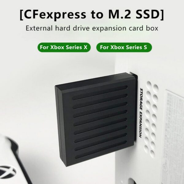 fb5634d95b3152ce External Host Hard Drive Conversion For Xbox Series X/S M.2 NVME SSD Expansion Box 32G Bandwidth One Card Dual Purpose