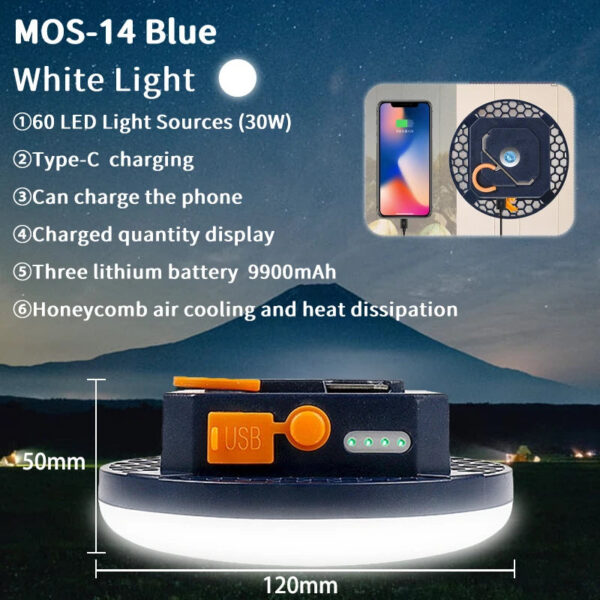 fb57ee19454592e4 MOSLIGHTING 9900mAh Rechargeable Powerful Light Camping Lantern with Magnet Strong Light Portable Flashlight Tent Lamp Work LED