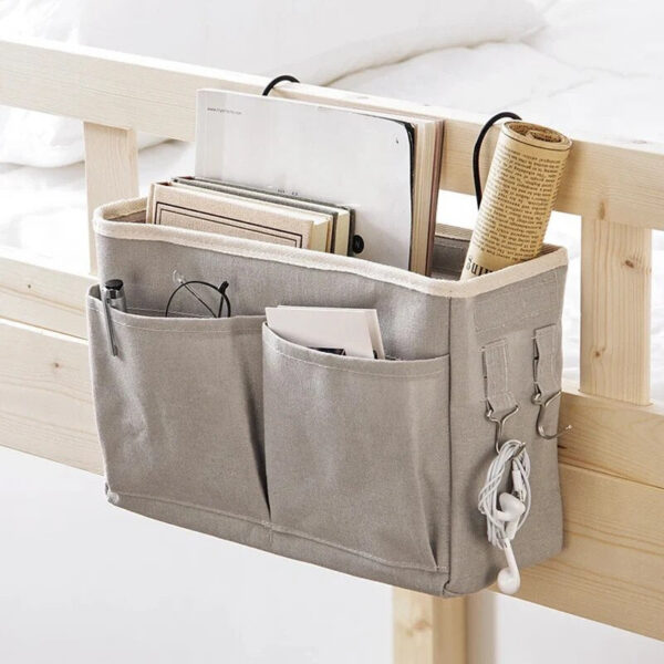 fb613c47e294f31c Dormitory Hanging Bedside Basket Bedroom Bed Storage Rack
