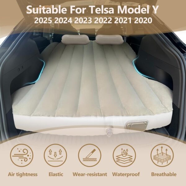 fb69dc9d2bb76c5d for Tesla Model Y Air Mattress, Self Inflating Car Camping Mattress with Wireless Charging Air Pump, 2 Pillows, Storage Bag, Sleeping Mat for Tesla Model Y Accessories 2020-2024 2025