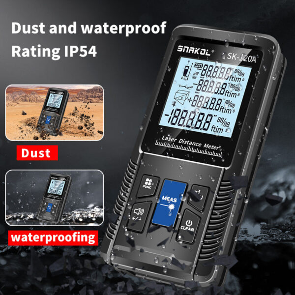 Snakol Laser Meter 40m 50m 70m 100m 120m Rangefinder Digital Range Finder Trena Roulette Ruler Distance Measuring Tape