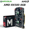 fb78b6510242244a MAXSUN Brand New AMD RX580 8GB 2048SP Gaming Graphics Card GDDR5 256Bit PCI Express 3.0 ×16 Radeon GPU for Desktop Computer