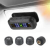 Tire Monitoring System Car Monitor Tyre Pressure Alarm With 4 External Sensors