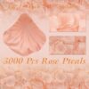 Red Rose Petals Decorations Set, 1000 Pieces Artificial Rose Petals with 3Pcs Romantic Banner, Rose Petals for Romantic Night for Her Set, Special Night Party Decor for Home, Wedding, Anniversary