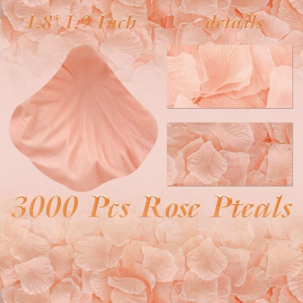Red Rose Petals Decorations Set, 1000 Pieces Artificial Rose Petals with 3Pcs Romantic Banner, Rose Petals for Romantic Night for Her Set, Special Night Party Decor for Home, Wedding, Anniversary