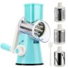 YNNICO Rotary Grater - Manual Mandoline Non-slip Suction Base, Vegetable Slicer