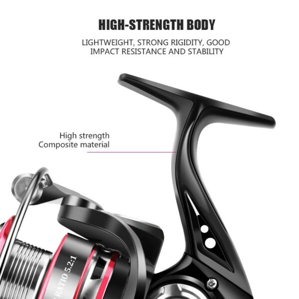 Huidiao 1000-7000 Stainless Steel Bearing Spinning Reel 8KG Max For Sea Carp Fishing