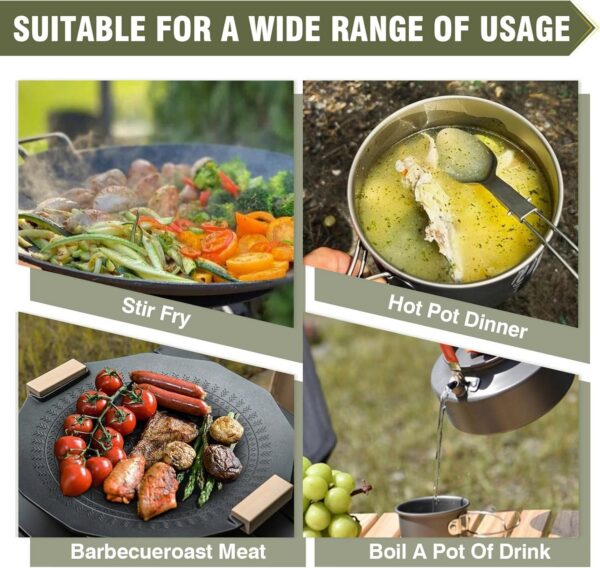 Propane Burner, Single Propane Stove, Windproof Gas Stove for Outdoor Cooking, Portable Gaming Stove with Piezo Ignition, Includes Carrying Bag