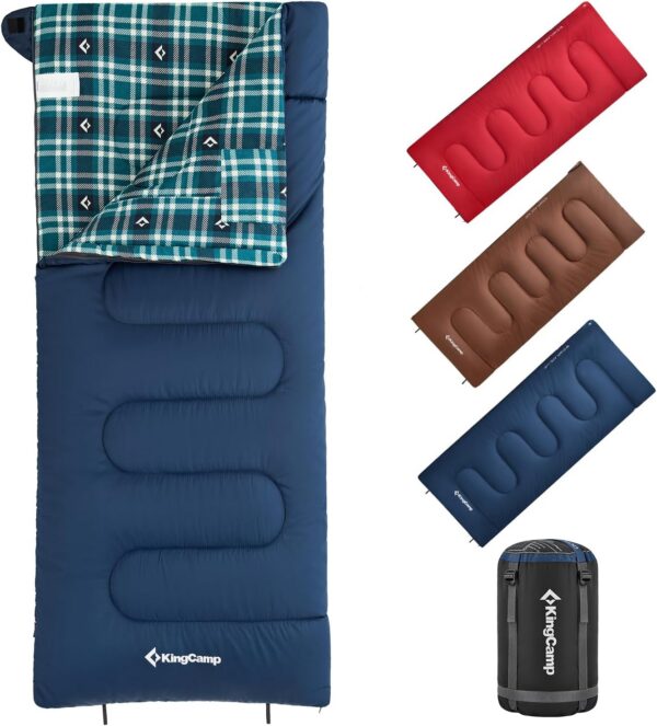 fb9d645e49f77cb3 KingCamp Outdoor Sleeping Bag Warm Portable Lightweight 3-4 Seasons Camping Sleeping Bag 300g/400g Filling for Adults