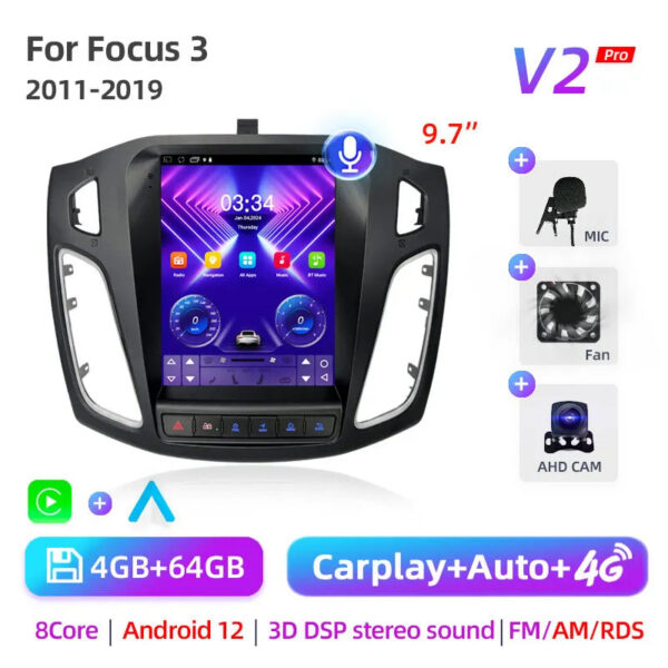 fb9d9dd3571c4874 8Core 2 Din Android 12 Car Radio for Ford Focus 3 Mk 3 2011 2012 - 2019 Multimedia Video Player 2Din Carplay Auto Stereo DVD