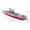 Piececool 3D Metal Puzzle Model Building Kits - Yamat Battleship Jigsaw Toy ,Christmas Birthday Gifts for Adults