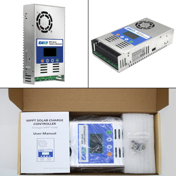 fbb4c05ab75419be EASUN POWER 60A MPPT Solar Charge and Discharge Controller 12V 24V 36V 48VAuto for Max PV 190VDC Lead Acid Lithium Battery