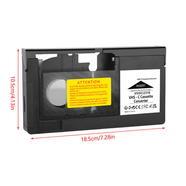 SVHS Camcorders Motorized VHS Not For 8mm/MiniDV/Hi8 VHS-C Cassette Adapter