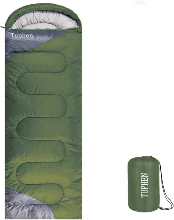 fbc28cff8978baf7 tuphen- Sleeping Bags for Adults Kids Boys Girls Backpacking Hiking Camping Microfiber Liner, Cold Warm Weather 4 Seasons Indoor Outdoor Use, Lightweight & Waterproof
