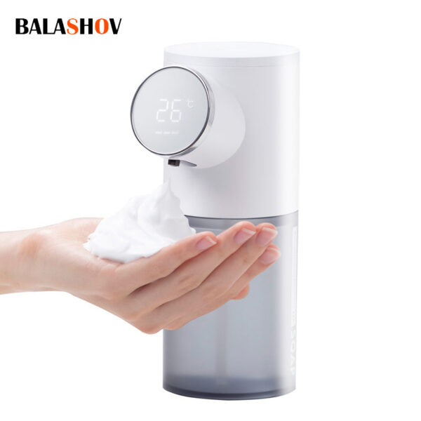 Automatic Liquid Soap Dispenser Sensor Foam hine with Temperature Display USB Rechargeable Hand washer for Kitchen Bathroom