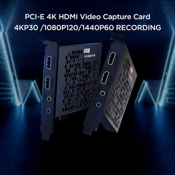 4K 60fps HDR Loop PCI-e HDMI Video Capture Card 4Kp30 1080P@120FPS Game Recording Live Streaming for Nintendo Switch PS4 Xbox PC